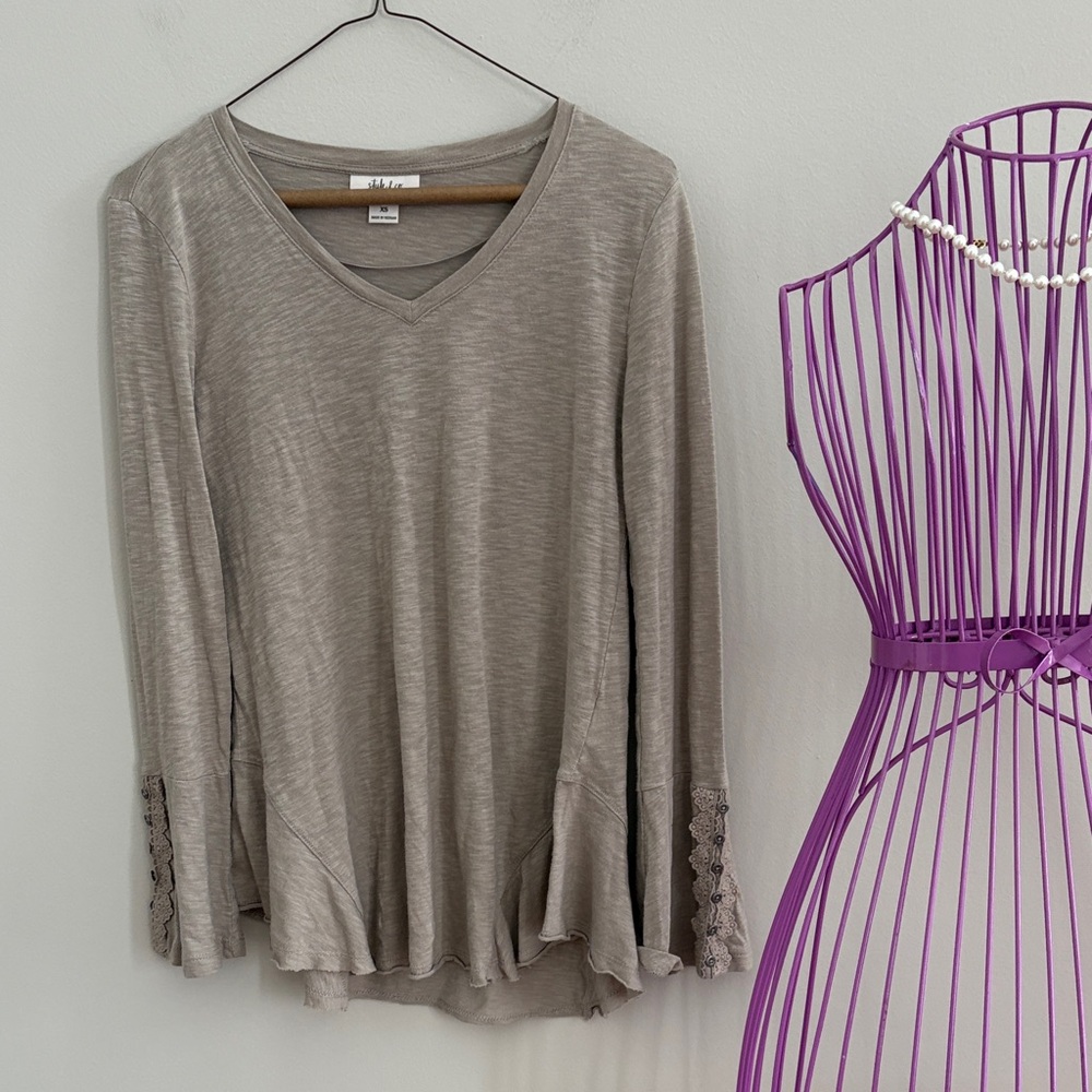 Style & Co. Gray Long Sleeve Top